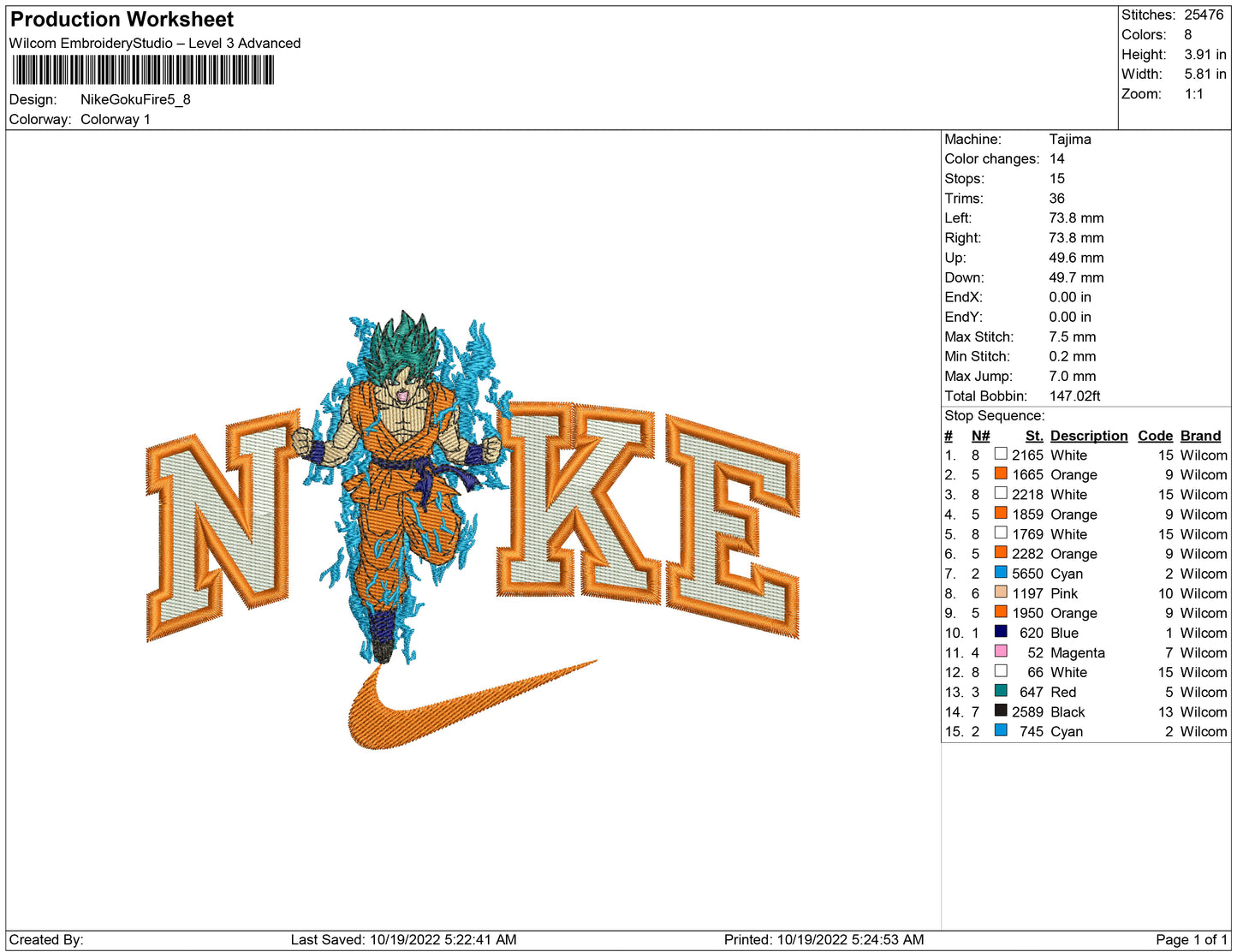 Nike Goku Fire
