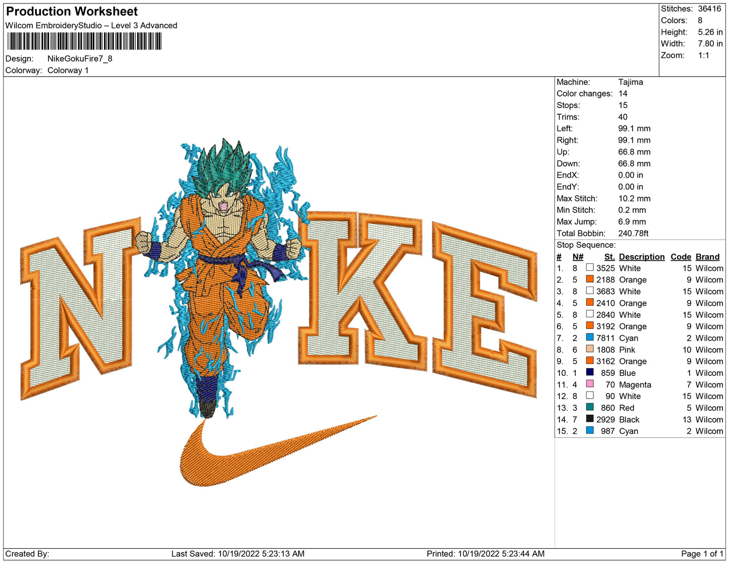 Nike Goku Fire