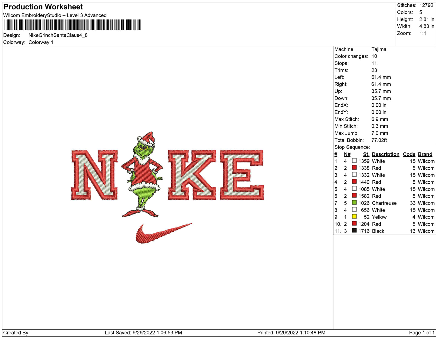 Nike Grinch Santa Claus