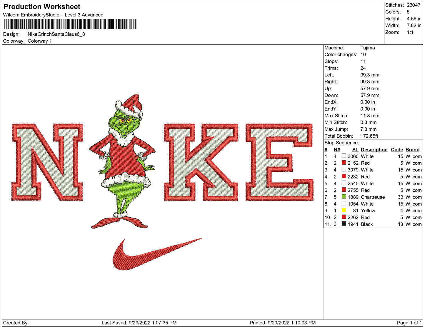 Nike Grinch Santa Claus
