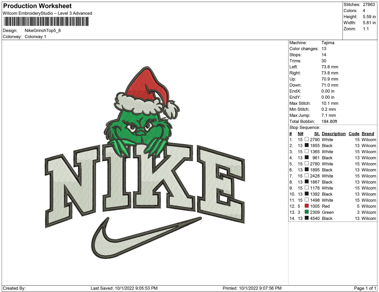 Nike Grinch Top