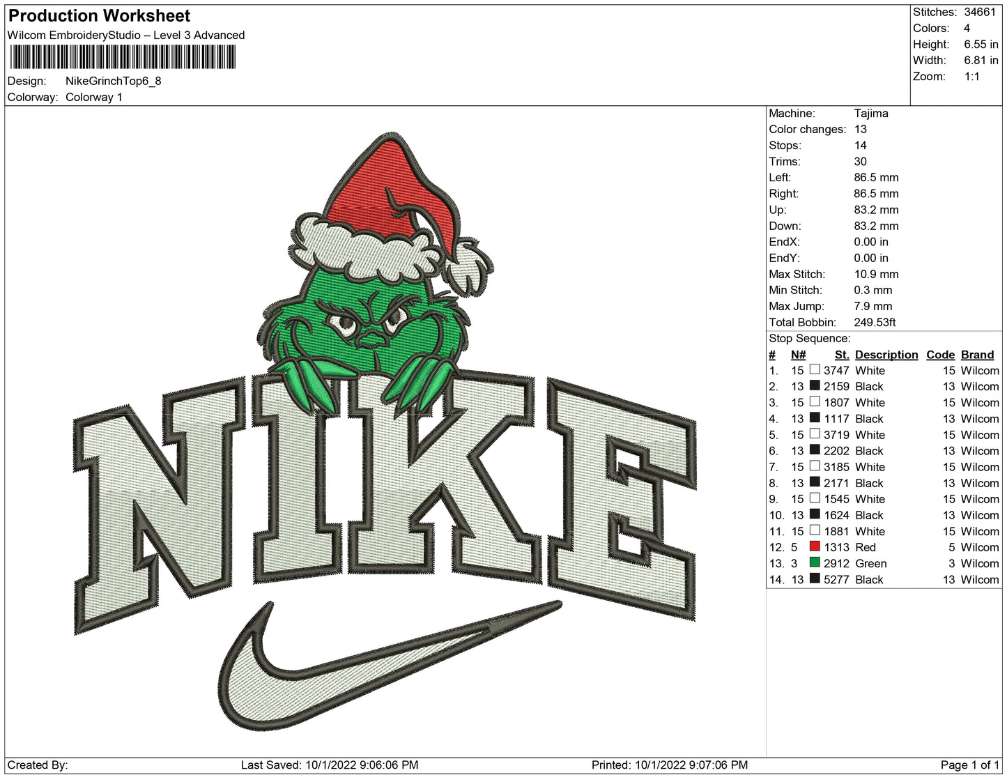 Nike Grinch Top