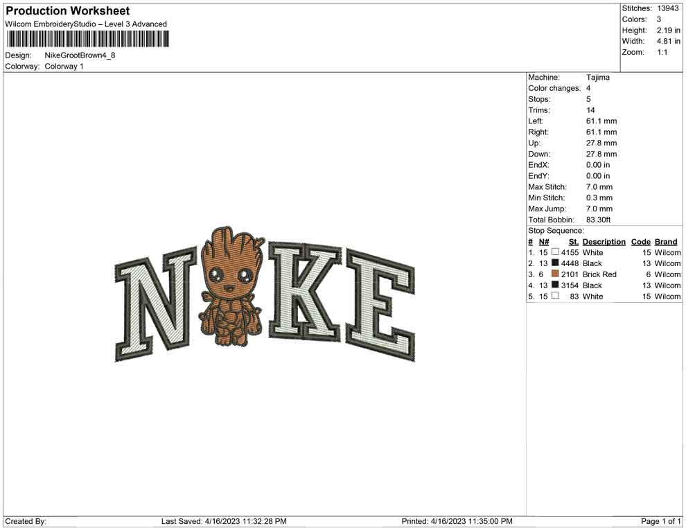 Nike Groot brown
