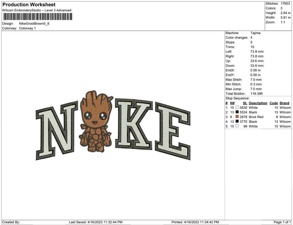 Nike Groot brown