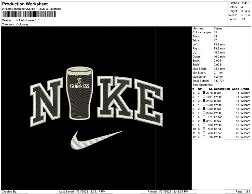 Nike Guinness