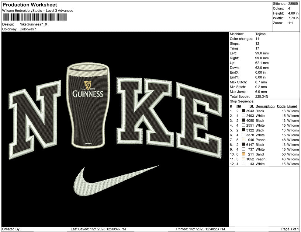 Nike Guinness