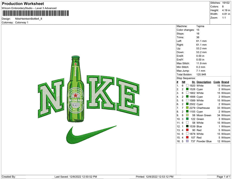 Nike Heinkein Bottle