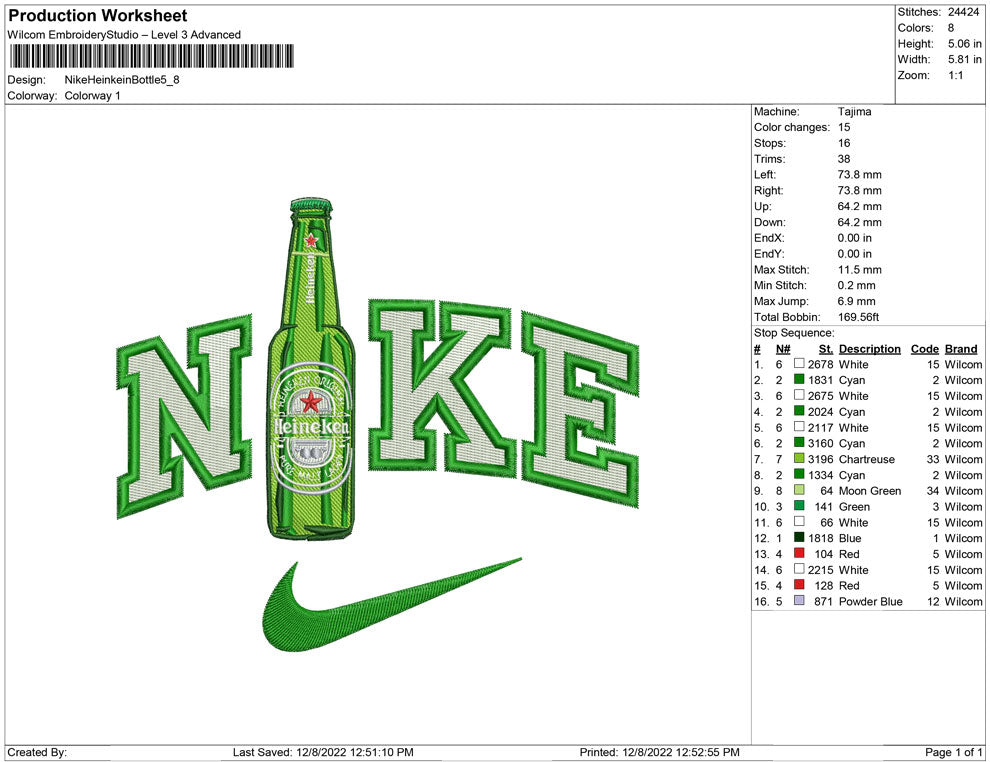 Nike Heinkein Bottle