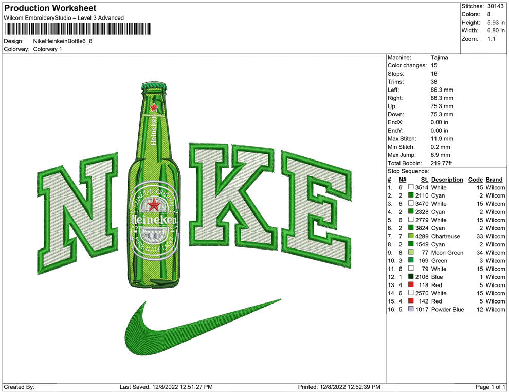 Nike Heinkein Bottle