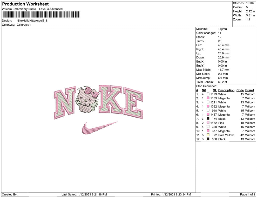 Nike Hello kitty angel