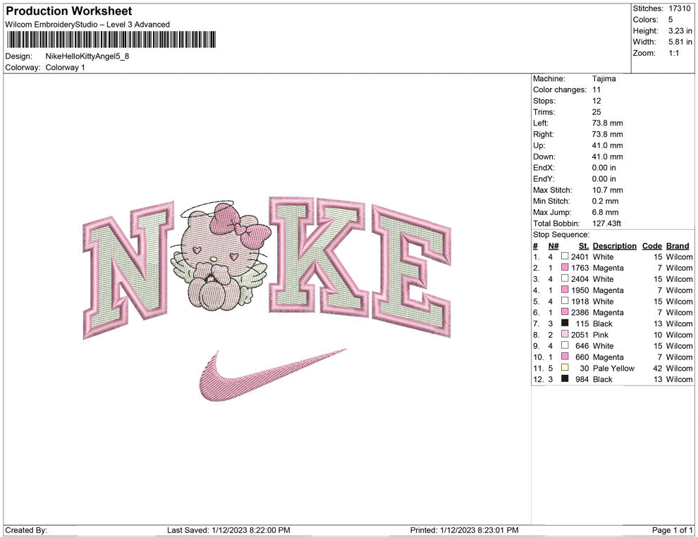 Nike Hello kitty angel