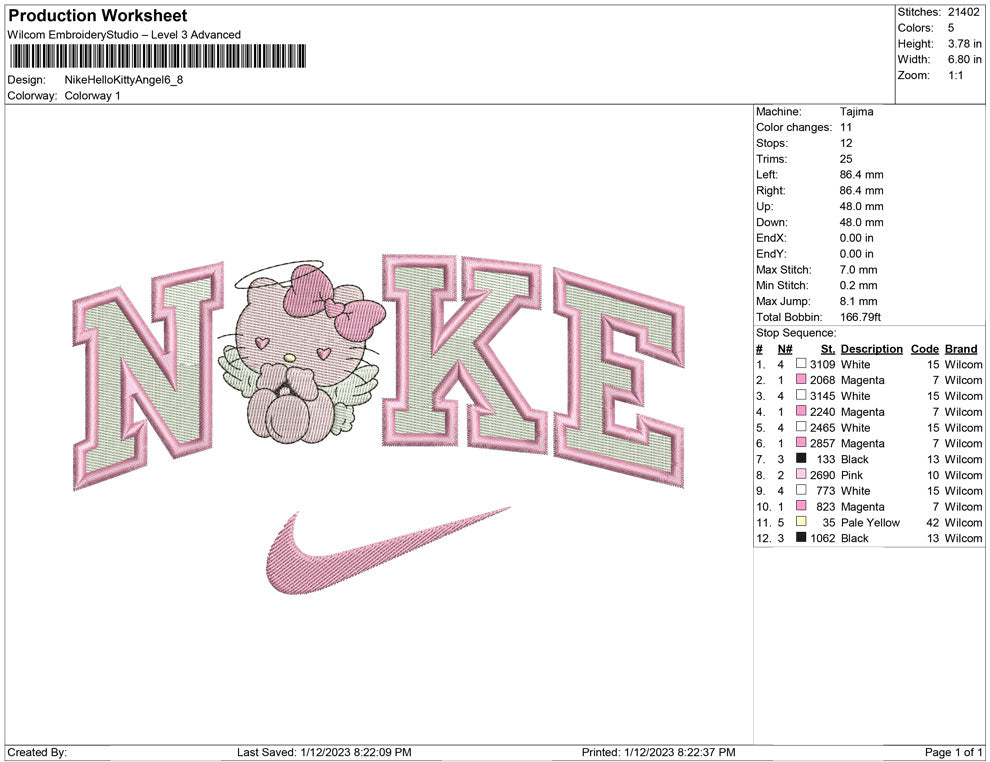 Nike Hello kitty angel