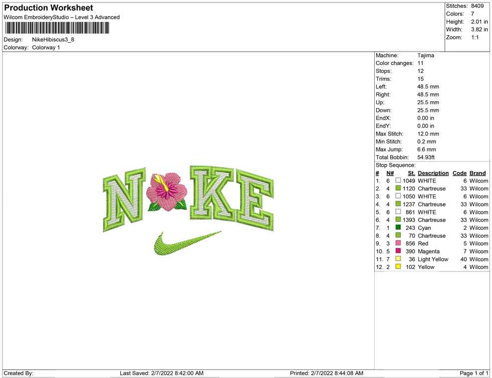 Nike Hibiscus Flower