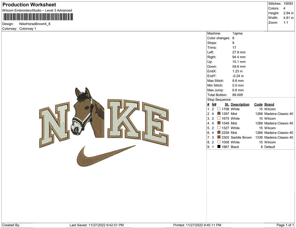 Nike Horse Brown