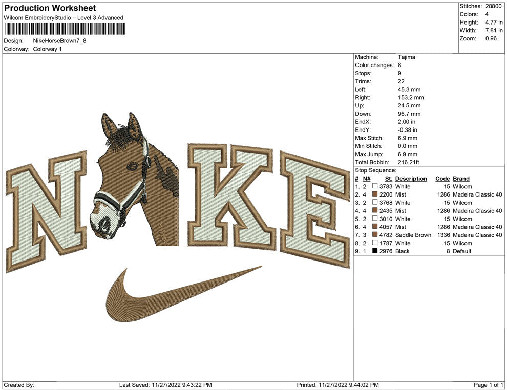 Nike Horse Brown