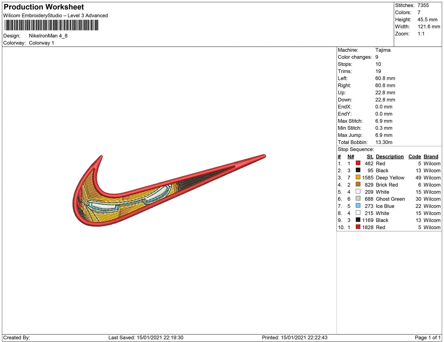 Swoosh eye iron man