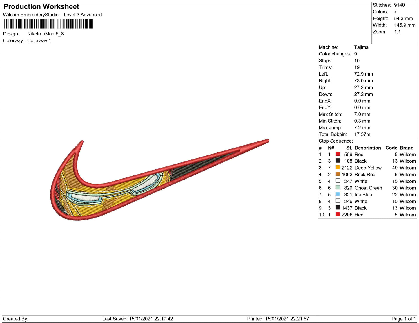 Swoosh eye iron man
