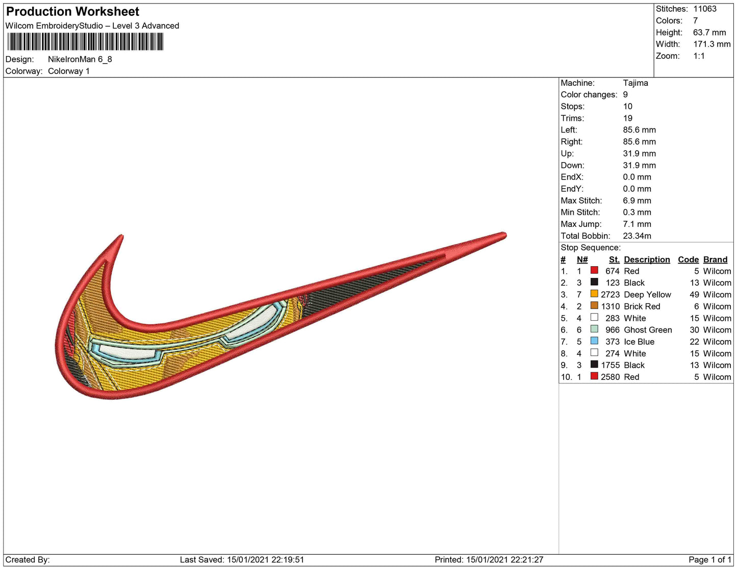 Swoosh eye iron man
