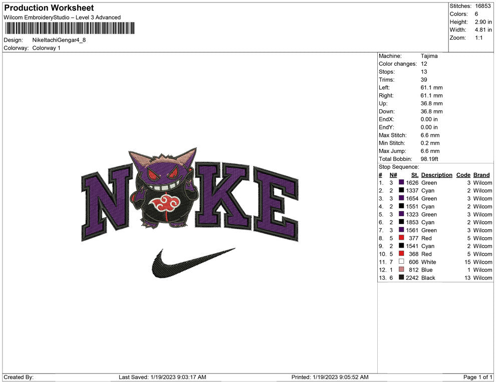 Nike Itachi Gengar