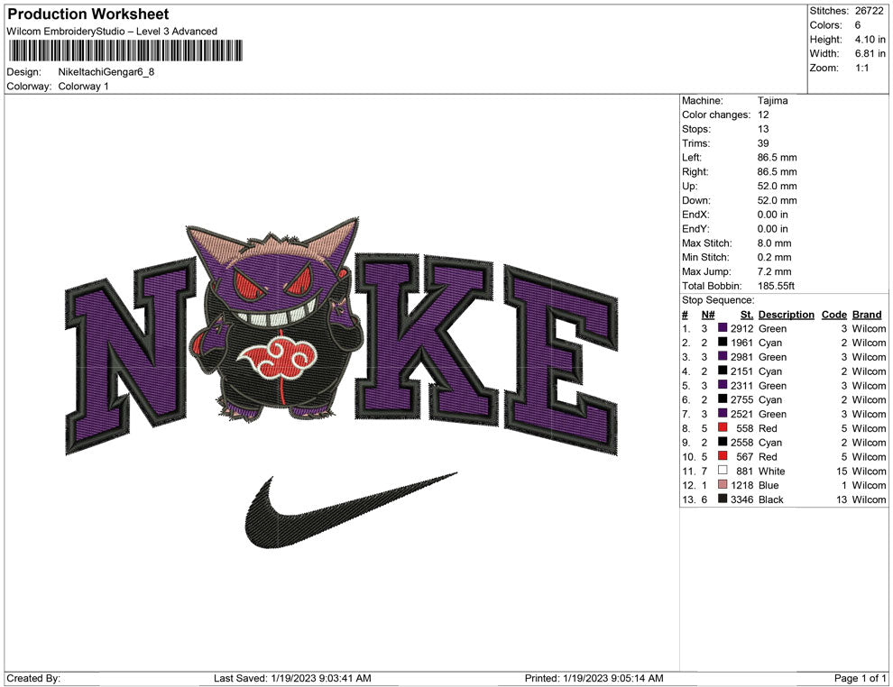 Nike Itachi Gengar