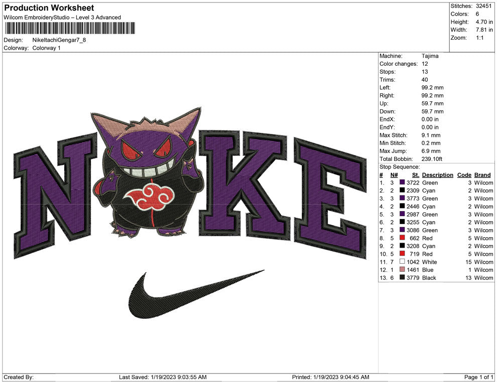 Nike Itachi Gengar