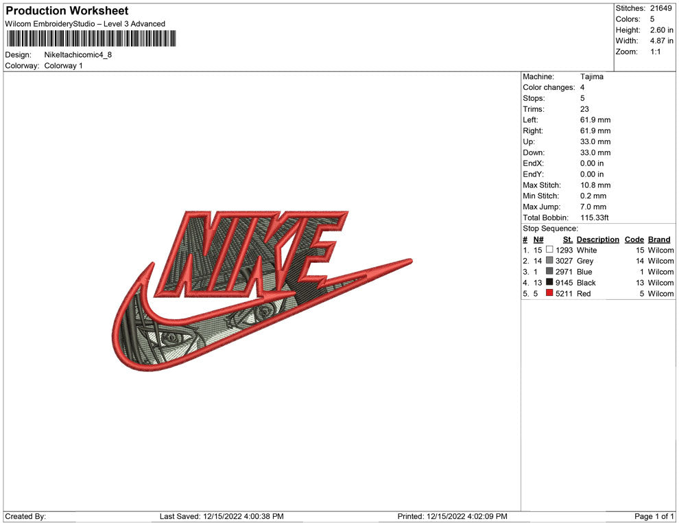 Nike itachi Comic