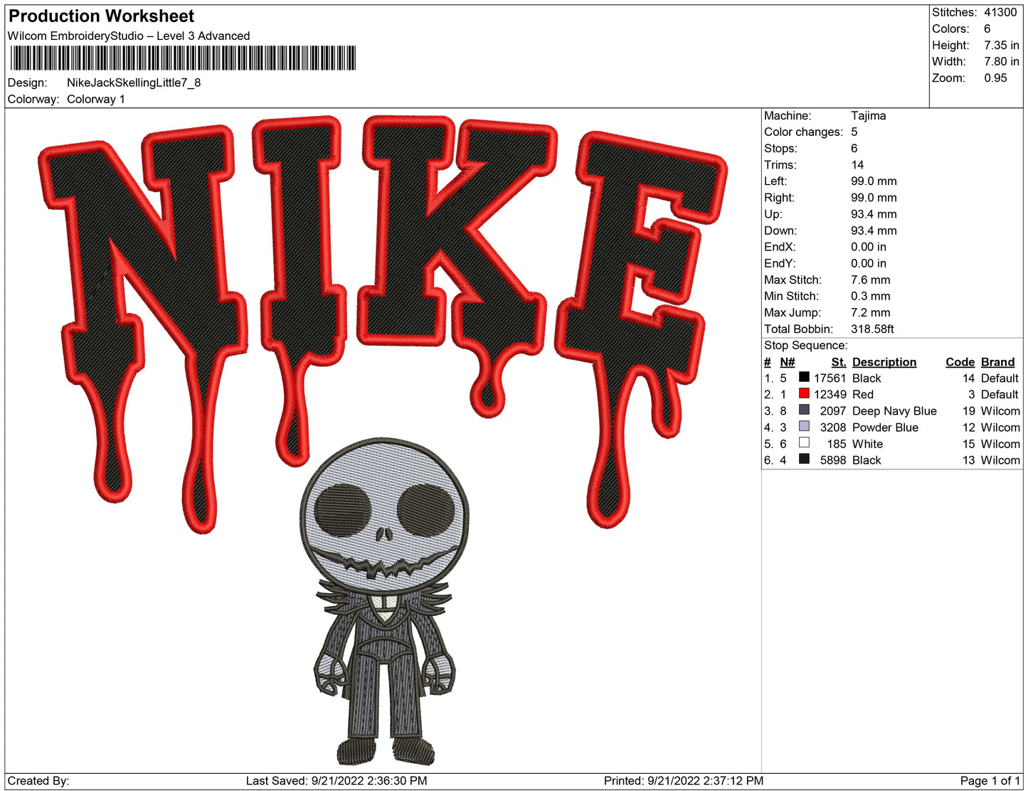 Nike Jack Skellington Little