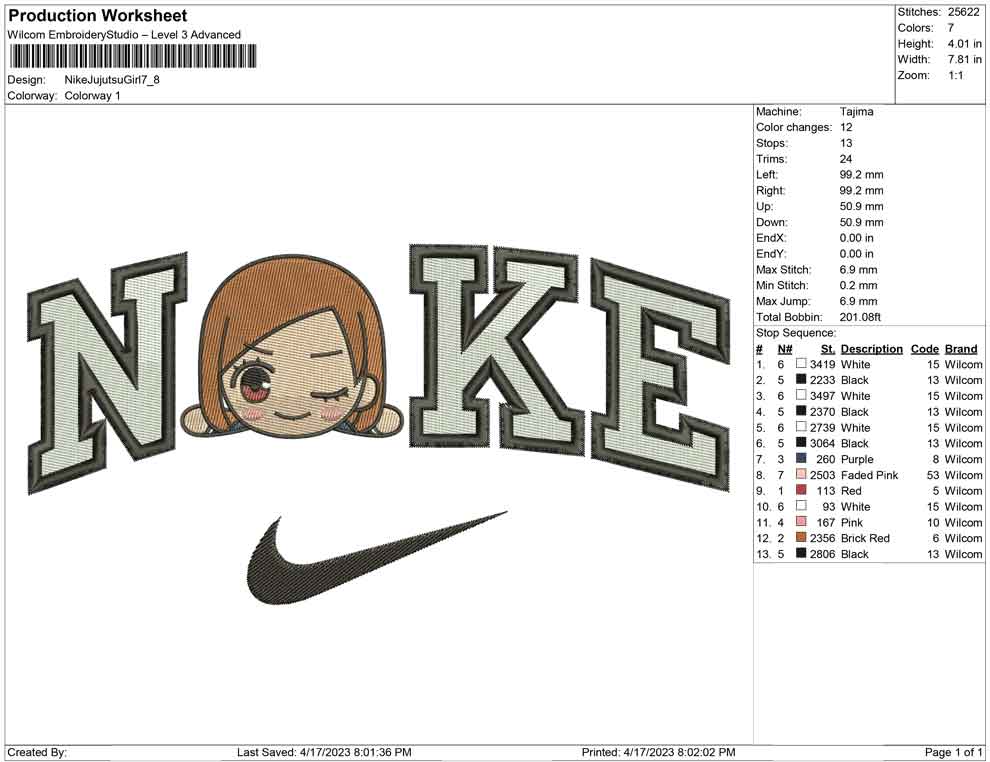 Nike Jujutsu Girl