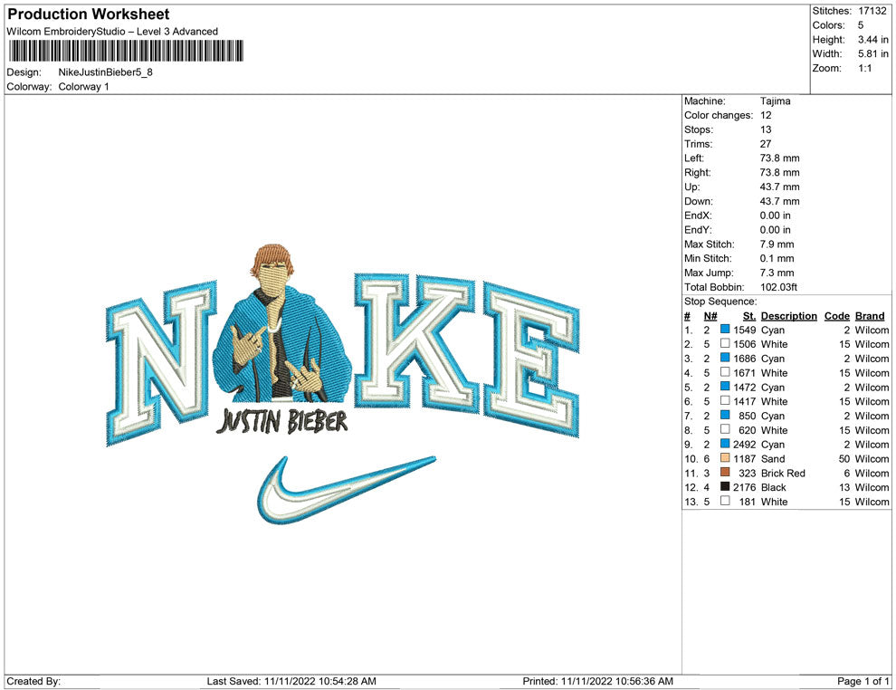 Nike Justin Bieber