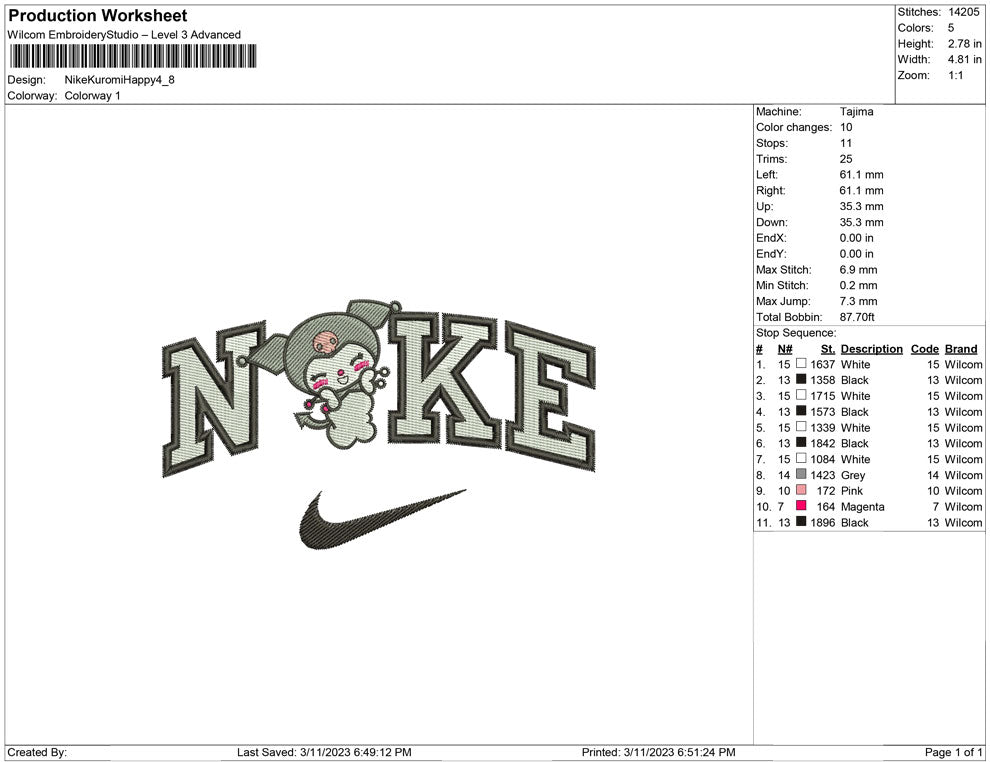Nike Kuromi Happy
