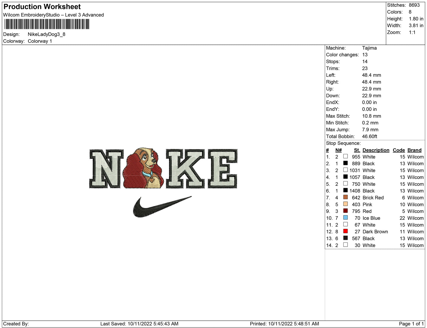 Nike Lady Dog