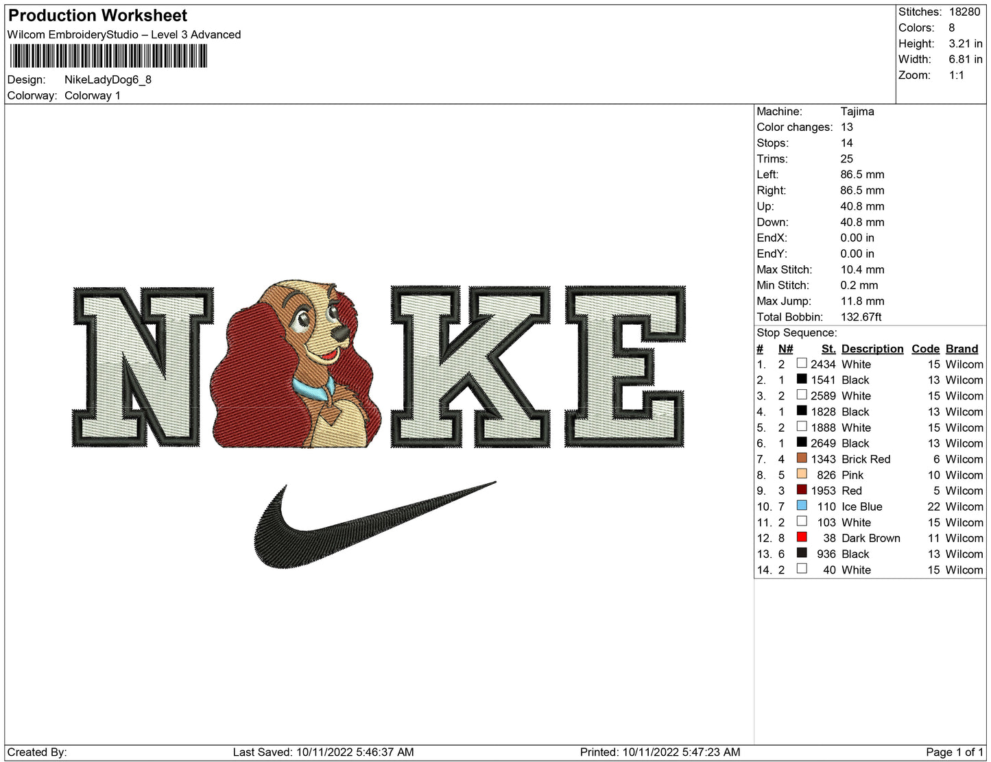 Nike Lady Dog
