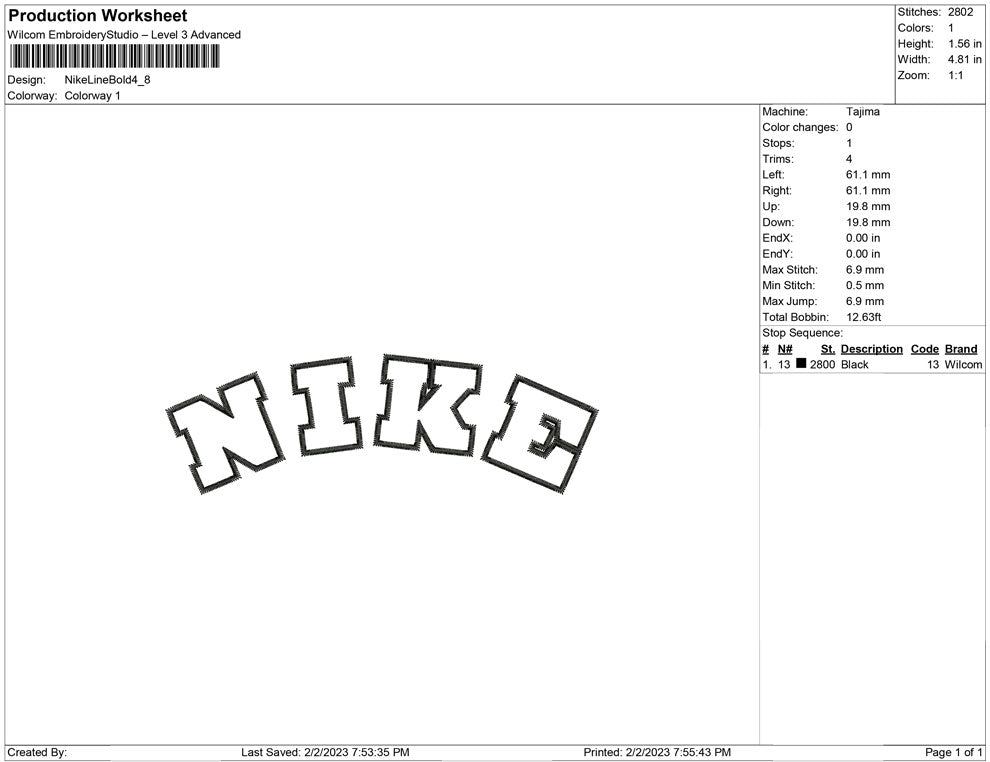 Nike Line Bold