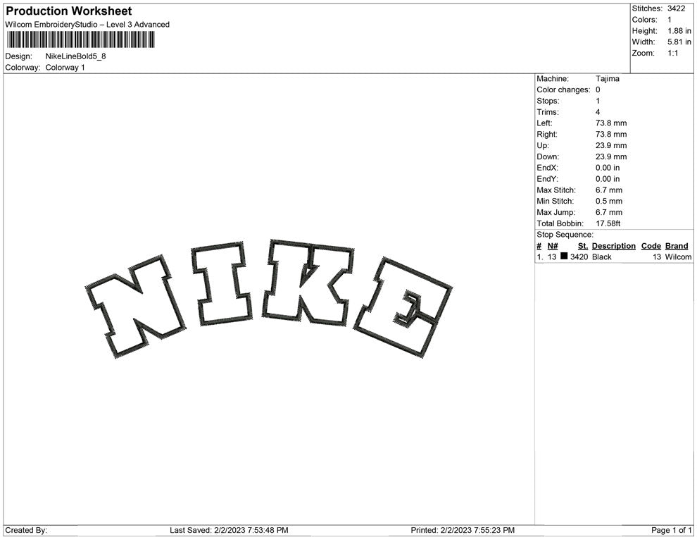 Nike Line Bold