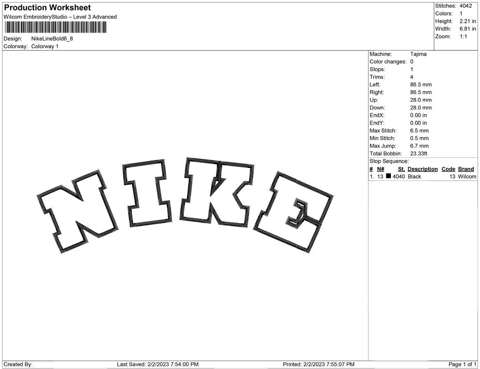 Nike Line Bold