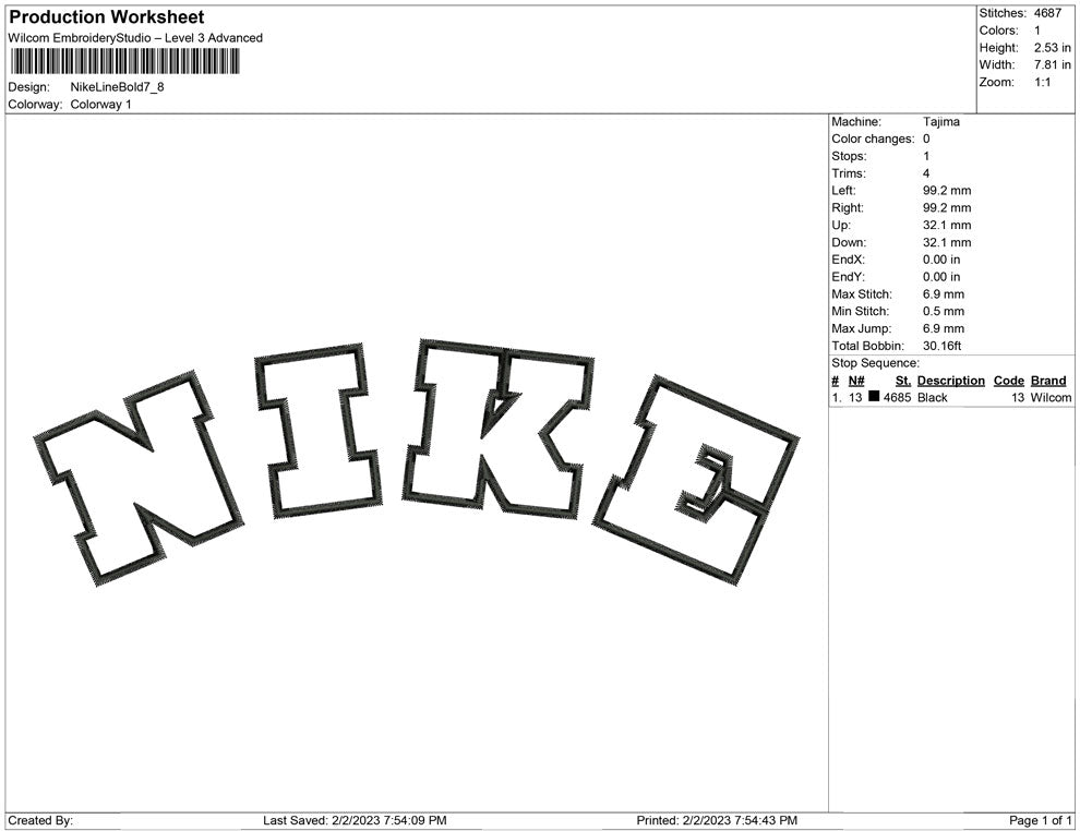 Nike Line Bold
