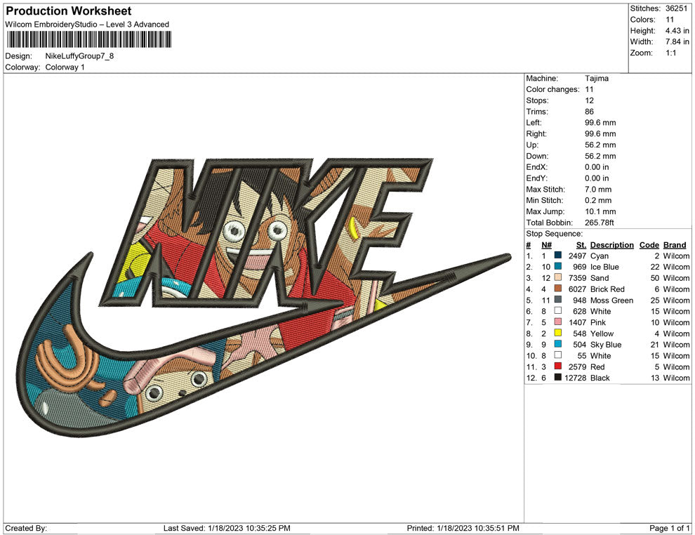 Nike Luffy Group inside