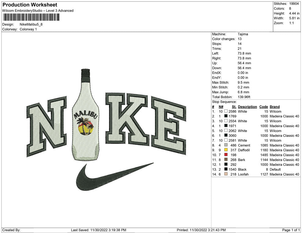Nike Malibu bottle
