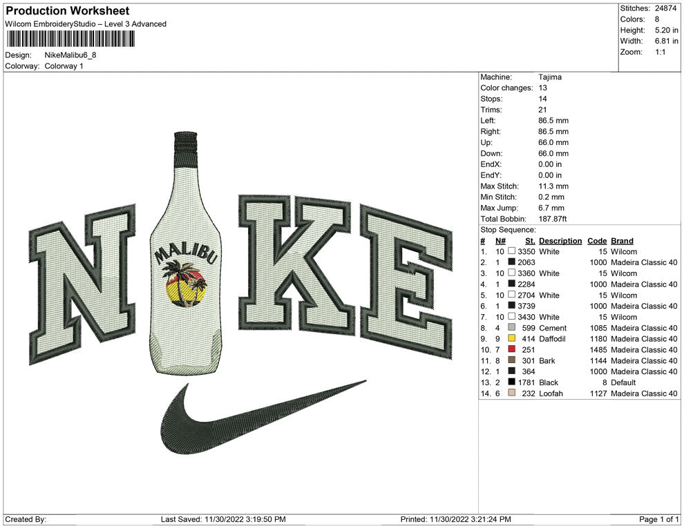Nike Malibu bottle