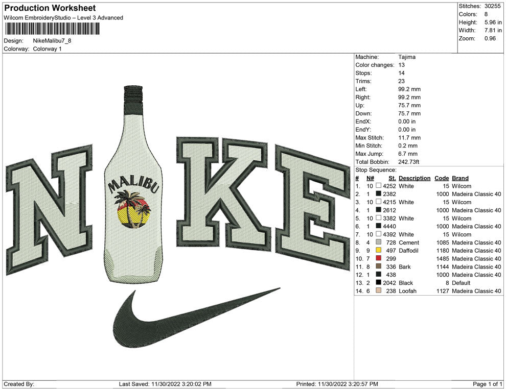 Nike Malibu bottle