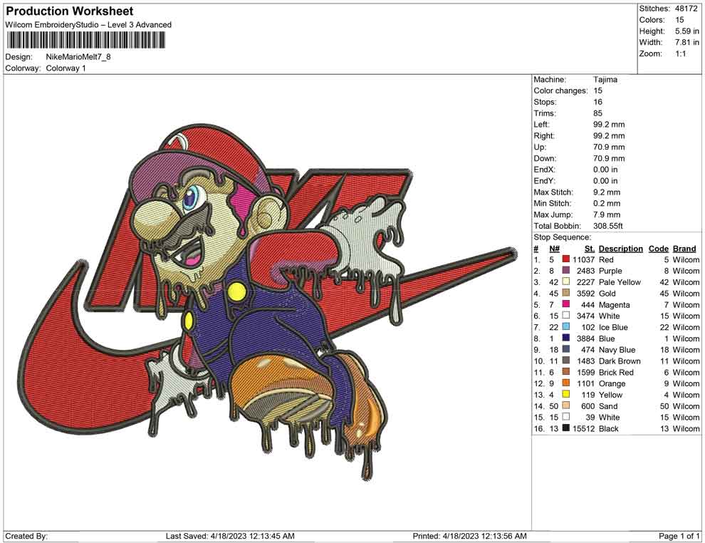 Nike Mario melting