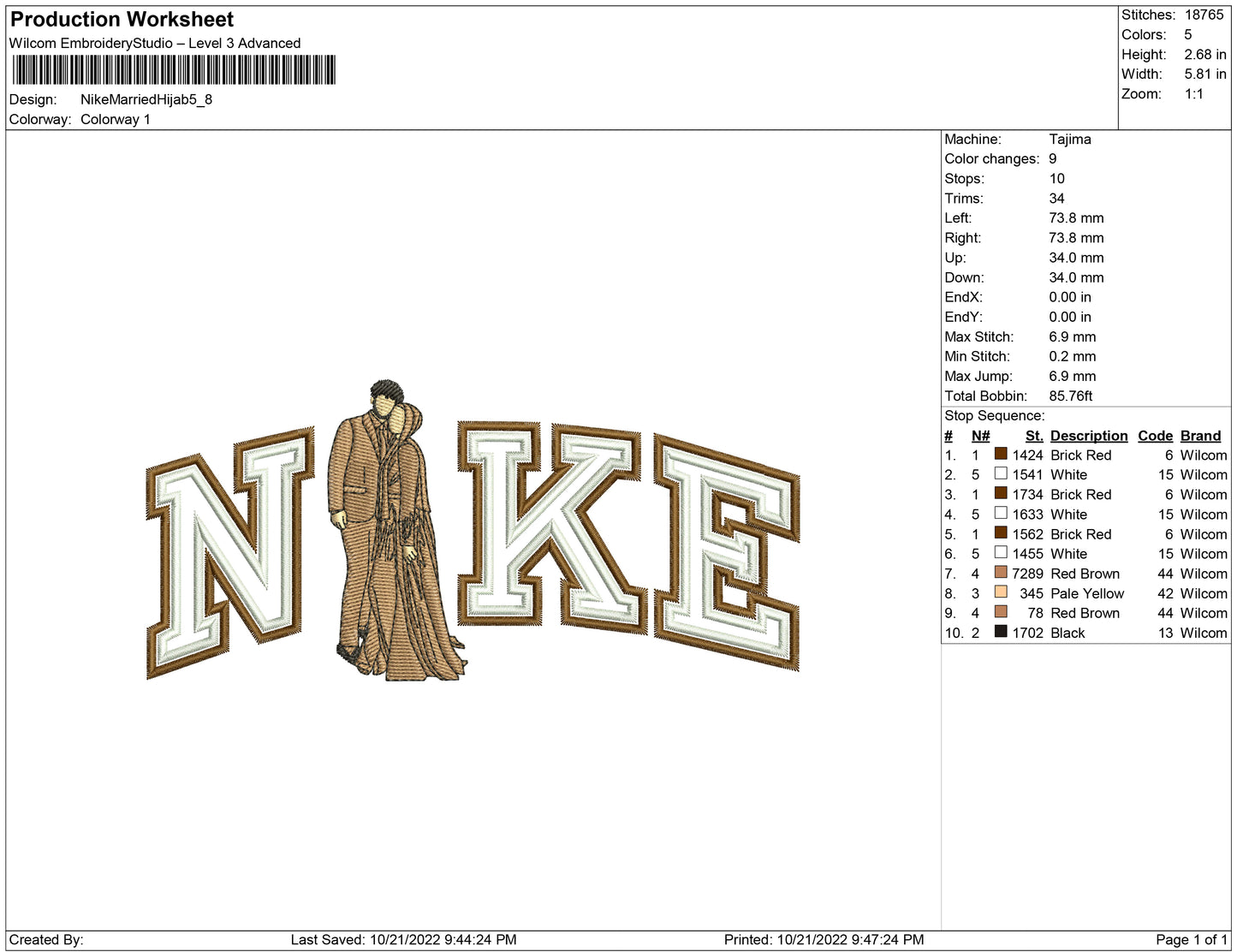Nike double outline married