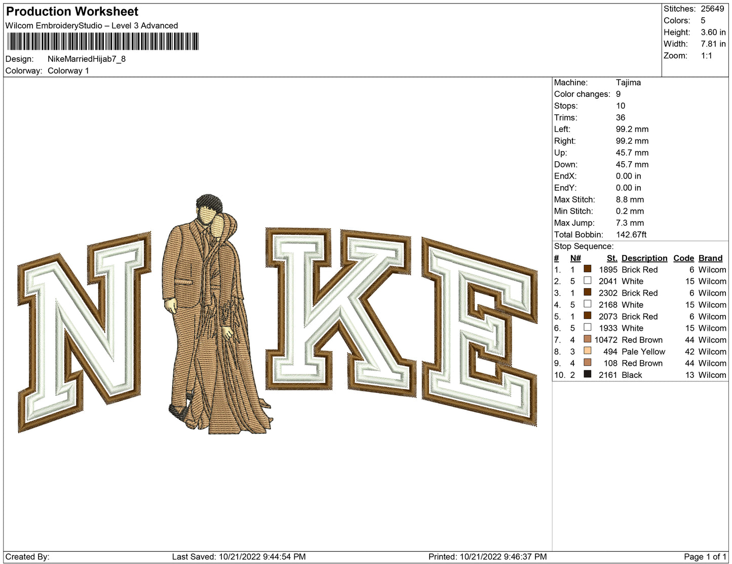 Nike double outline married