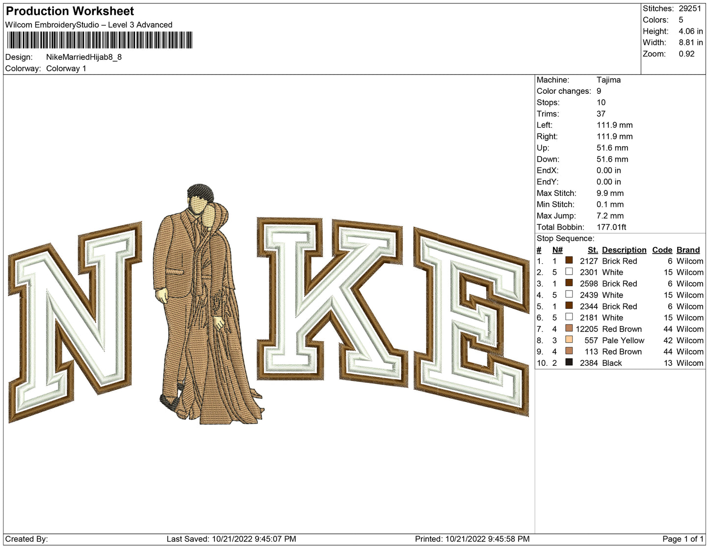 Nike double outline married