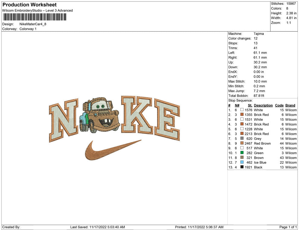 Nike Mater Car