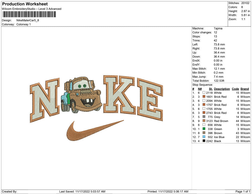 Nike Mater Car