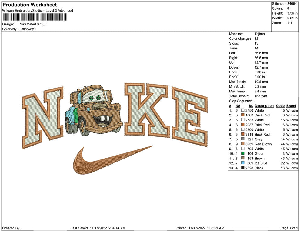 Nike Mater Car