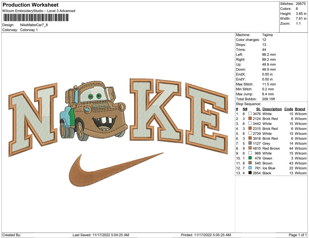 Nike Mater Car