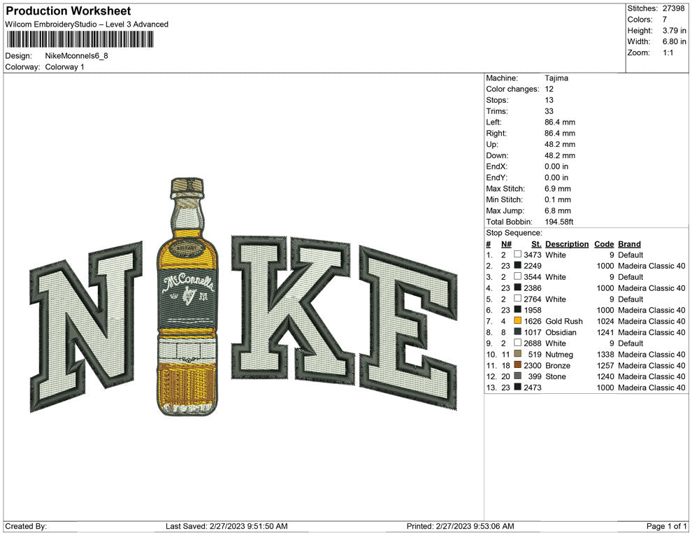 Nike Mcconnel bottle