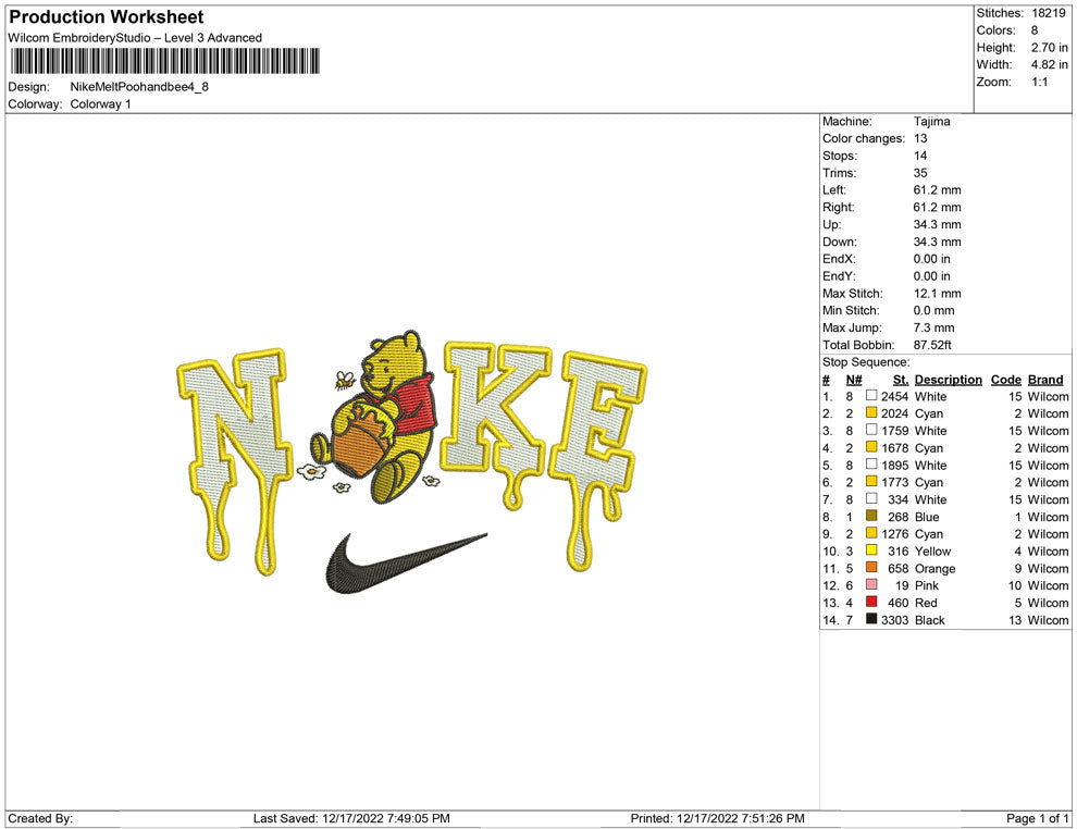 Nike Melt pooh and bee